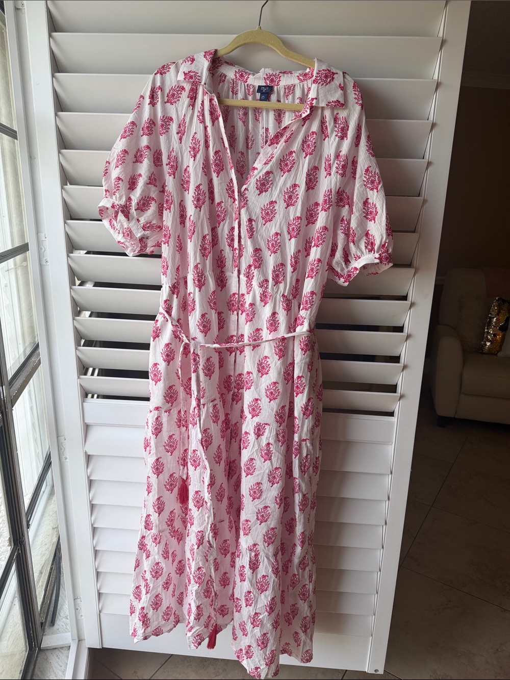 Roller Rabbit x Target White Dress with Pink Floral Motif xxl sold out